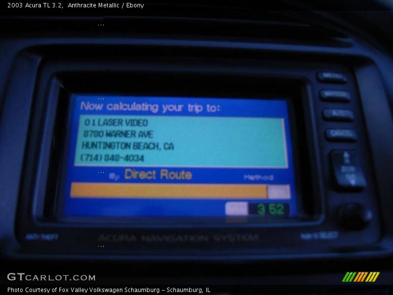 Anthracite Metallic / Ebony 2003 Acura TL 3.2