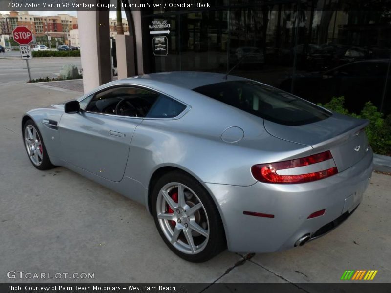 Titanium Silver / Obsidian Black 2007 Aston Martin V8 Vantage Coupe