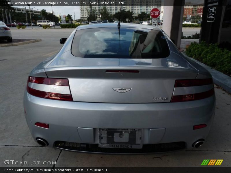 Titanium Silver / Obsidian Black 2007 Aston Martin V8 Vantage Coupe