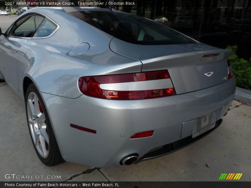 Titanium Silver / Obsidian Black 2007 Aston Martin V8 Vantage Coupe