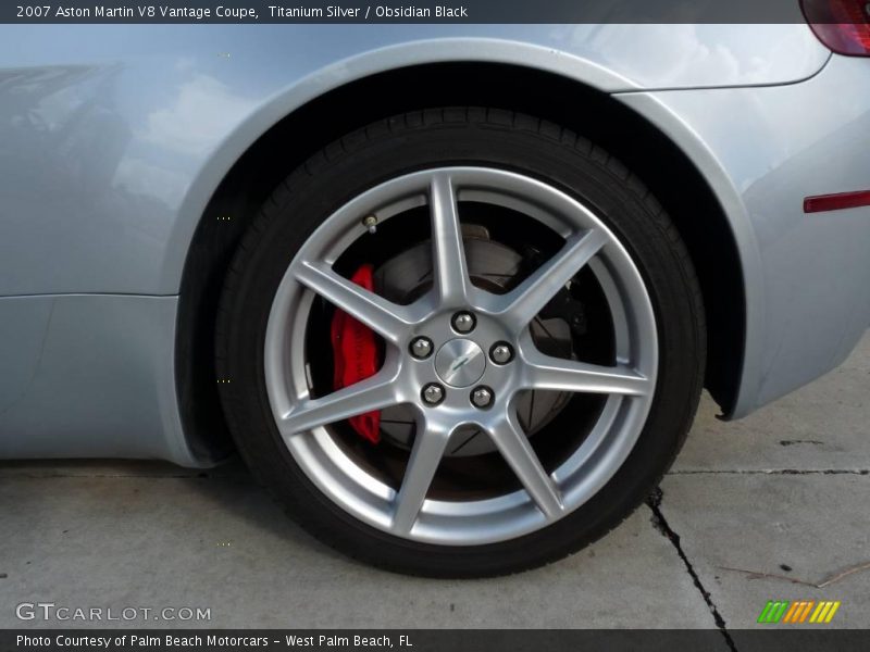 Titanium Silver / Obsidian Black 2007 Aston Martin V8 Vantage Coupe