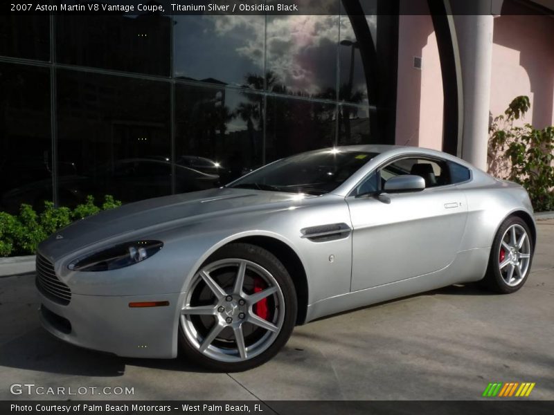 Titanium Silver / Obsidian Black 2007 Aston Martin V8 Vantage Coupe