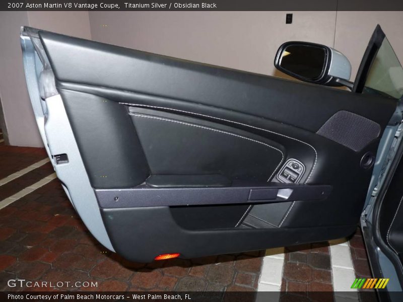 Titanium Silver / Obsidian Black 2007 Aston Martin V8 Vantage Coupe