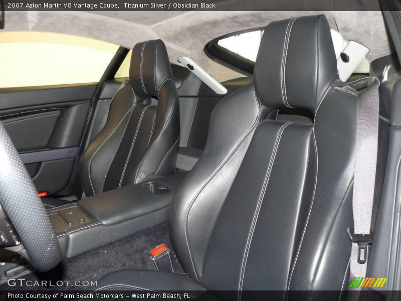 Titanium Silver / Obsidian Black 2007 Aston Martin V8 Vantage Coupe