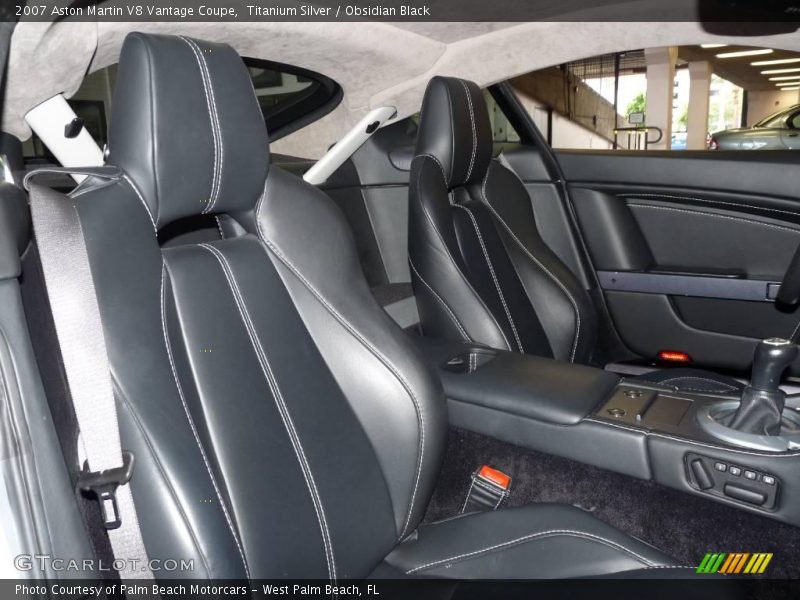 Titanium Silver / Obsidian Black 2007 Aston Martin V8 Vantage Coupe