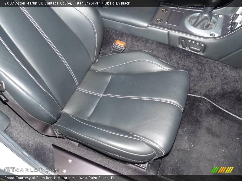 Titanium Silver / Obsidian Black 2007 Aston Martin V8 Vantage Coupe