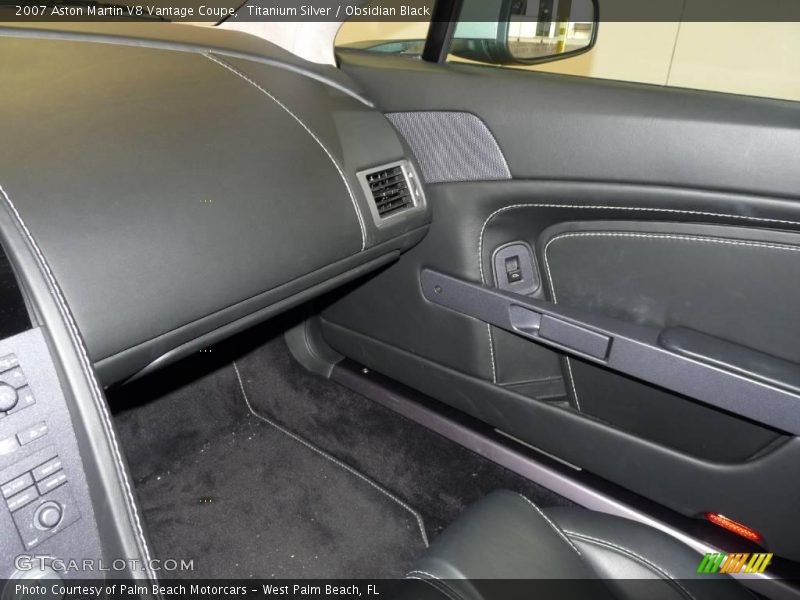 Titanium Silver / Obsidian Black 2007 Aston Martin V8 Vantage Coupe