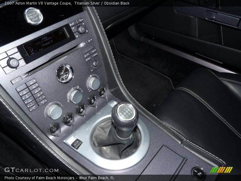 Titanium Silver / Obsidian Black 2007 Aston Martin V8 Vantage Coupe