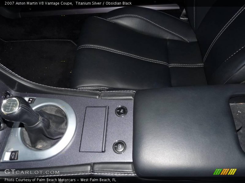 Titanium Silver / Obsidian Black 2007 Aston Martin V8 Vantage Coupe