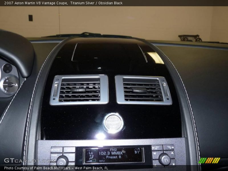 Titanium Silver / Obsidian Black 2007 Aston Martin V8 Vantage Coupe