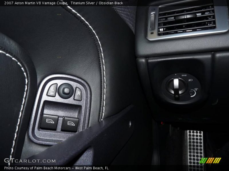 Titanium Silver / Obsidian Black 2007 Aston Martin V8 Vantage Coupe