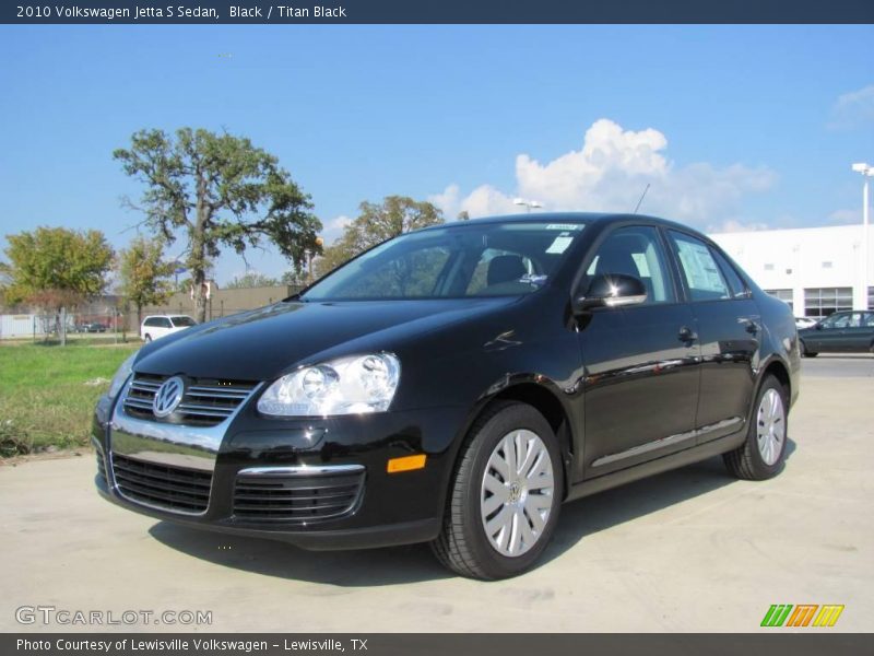 Black / Titan Black 2010 Volkswagen Jetta S Sedan