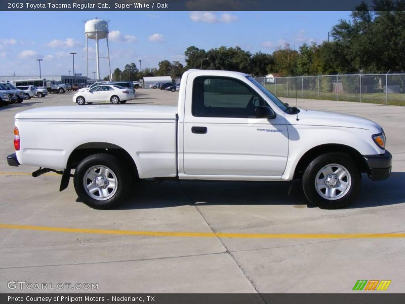 Super White / Oak 2003 Toyota Tacoma Regular Cab