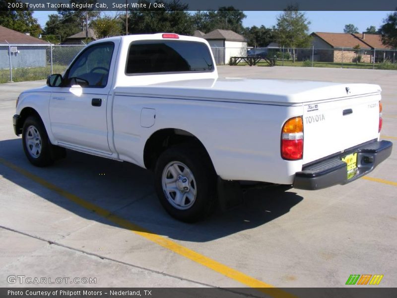 Super White / Oak 2003 Toyota Tacoma Regular Cab
