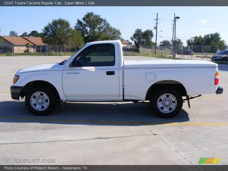 Super White / Oak 2003 Toyota Tacoma Regular Cab
