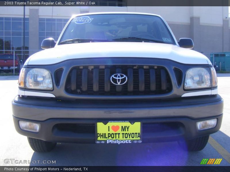 Super White / Oak 2003 Toyota Tacoma Regular Cab
