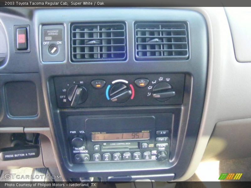 Super White / Oak 2003 Toyota Tacoma Regular Cab