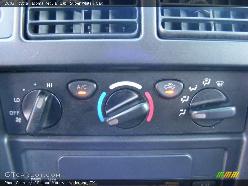Super White / Oak 2003 Toyota Tacoma Regular Cab