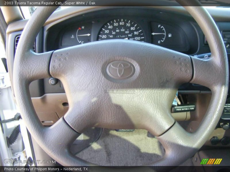 Super White / Oak 2003 Toyota Tacoma Regular Cab