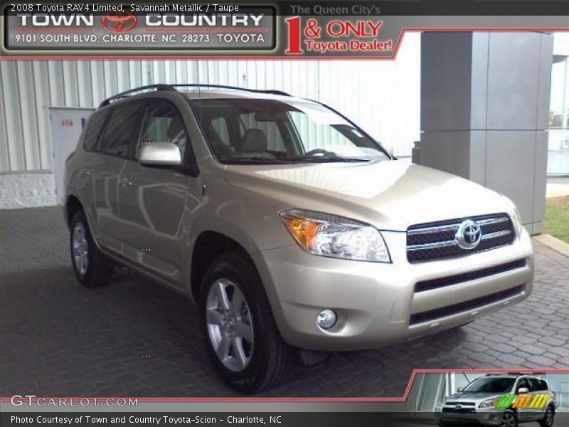 Savannah Metallic / Taupe 2008 Toyota RAV4 Limited