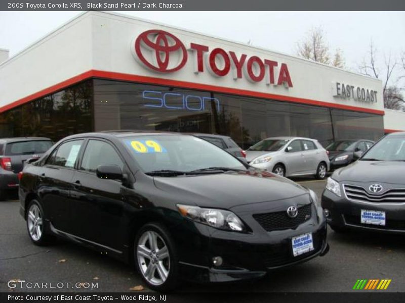 Black Sand Pearl / Dark Charcoal 2009 Toyota Corolla XRS