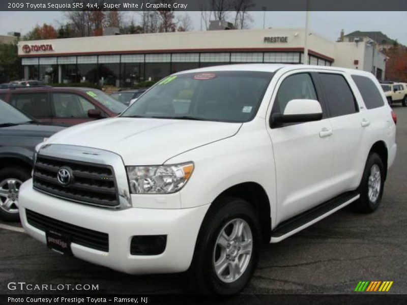 Super White / Graphite Gray 2009 Toyota Sequoia SR5 4x4