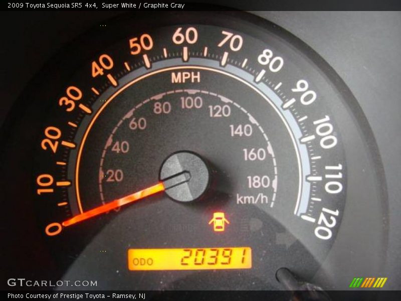 Super White / Graphite Gray 2009 Toyota Sequoia SR5 4x4