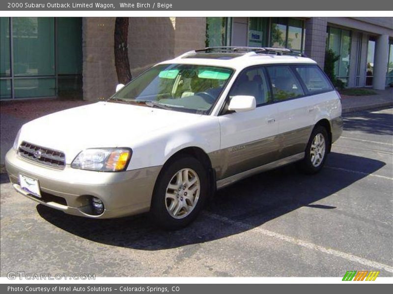 White Birch / Beige 2000 Subaru Outback Limited Wagon