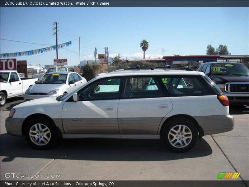 White Birch / Beige 2000 Subaru Outback Limited Wagon