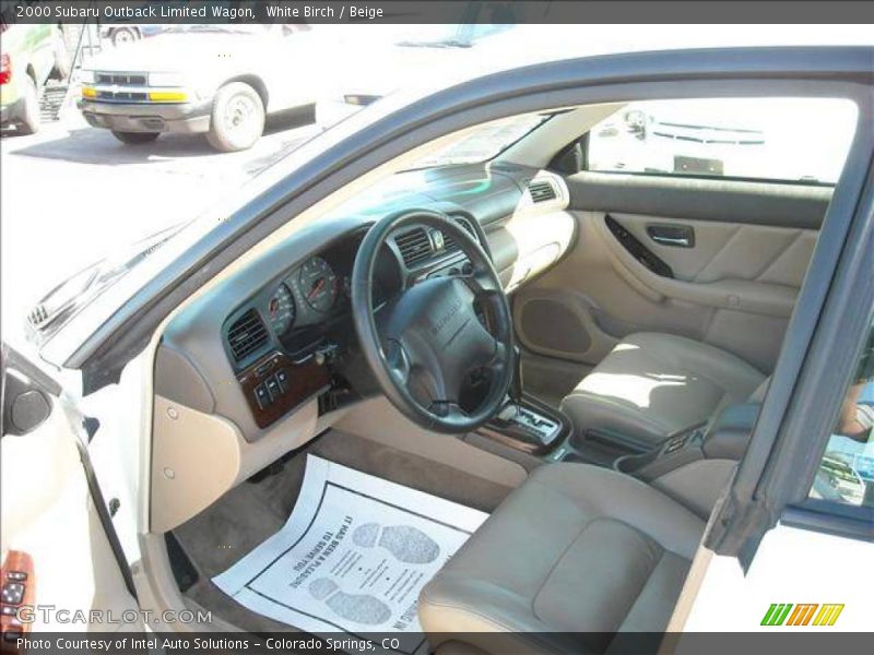 White Birch / Beige 2000 Subaru Outback Limited Wagon
