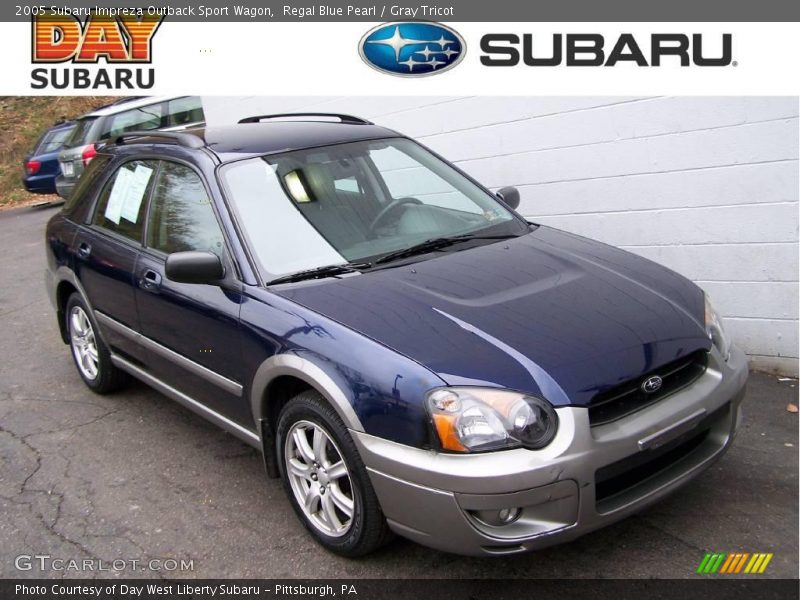 Regal Blue Pearl / Gray Tricot 2005 Subaru Impreza Outback Sport Wagon