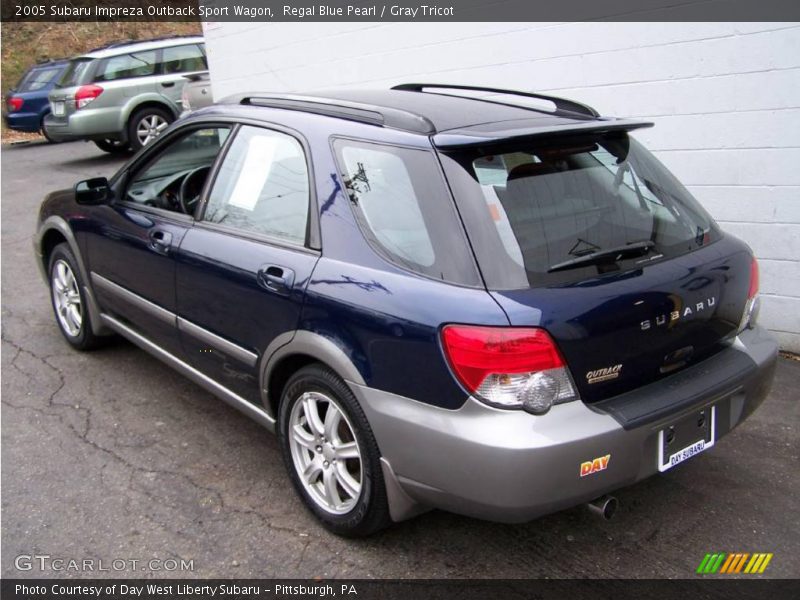 Regal Blue Pearl / Gray Tricot 2005 Subaru Impreza Outback Sport Wagon