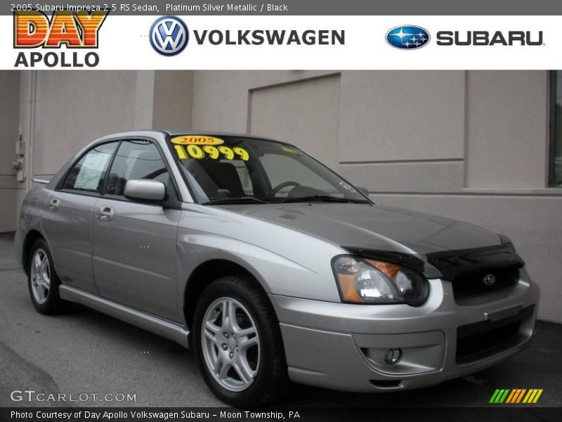 Platinum Silver Metallic / Black 2005 Subaru Impreza 2.5 RS Sedan