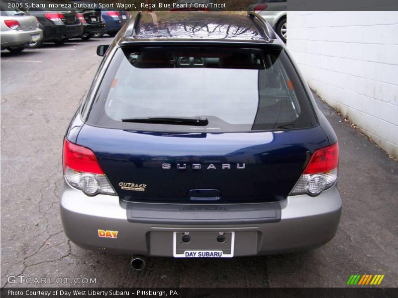 Regal Blue Pearl / Gray Tricot 2005 Subaru Impreza Outback Sport Wagon