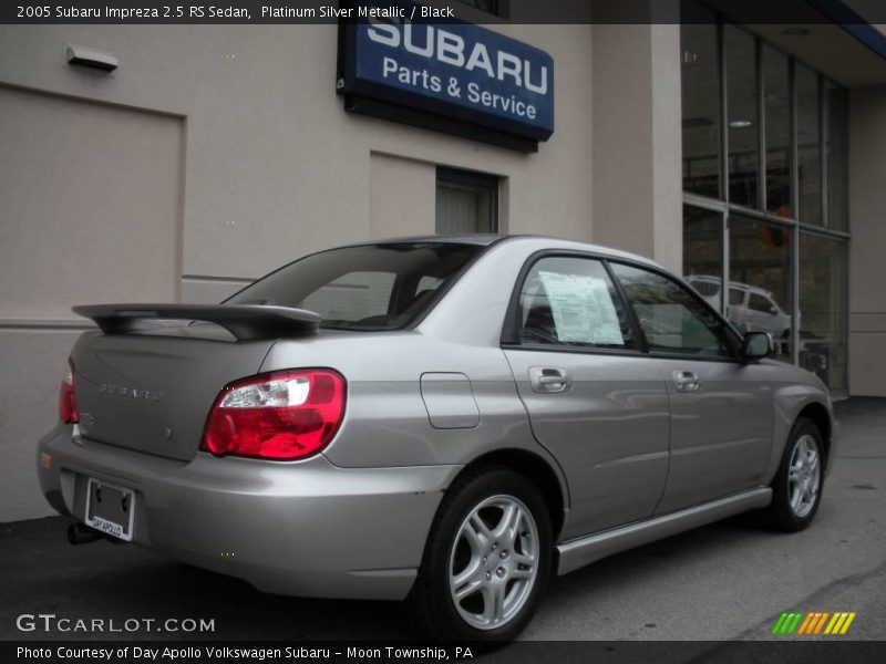 Platinum Silver Metallic / Black 2005 Subaru Impreza 2.5 RS Sedan