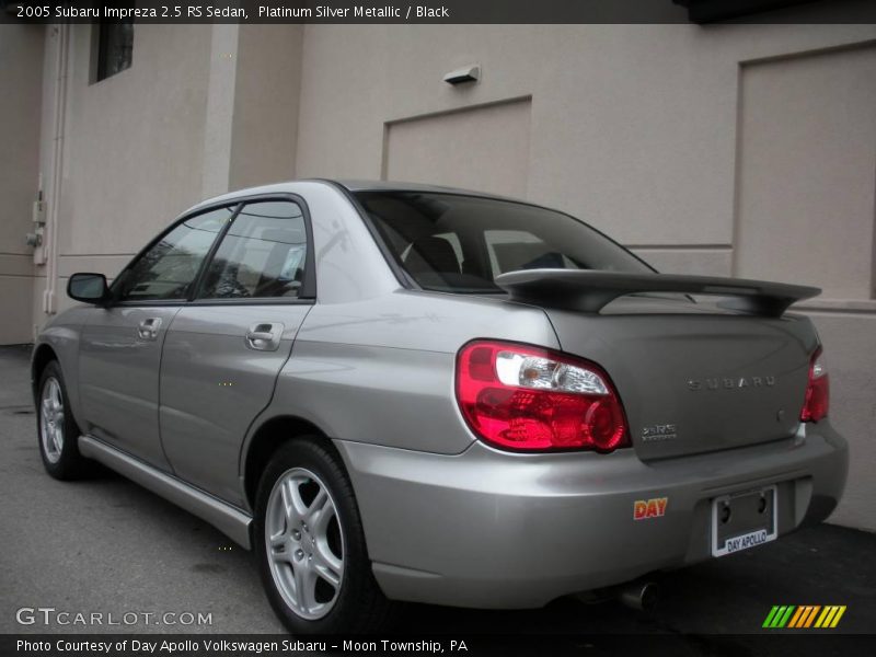 Platinum Silver Metallic / Black 2005 Subaru Impreza 2.5 RS Sedan