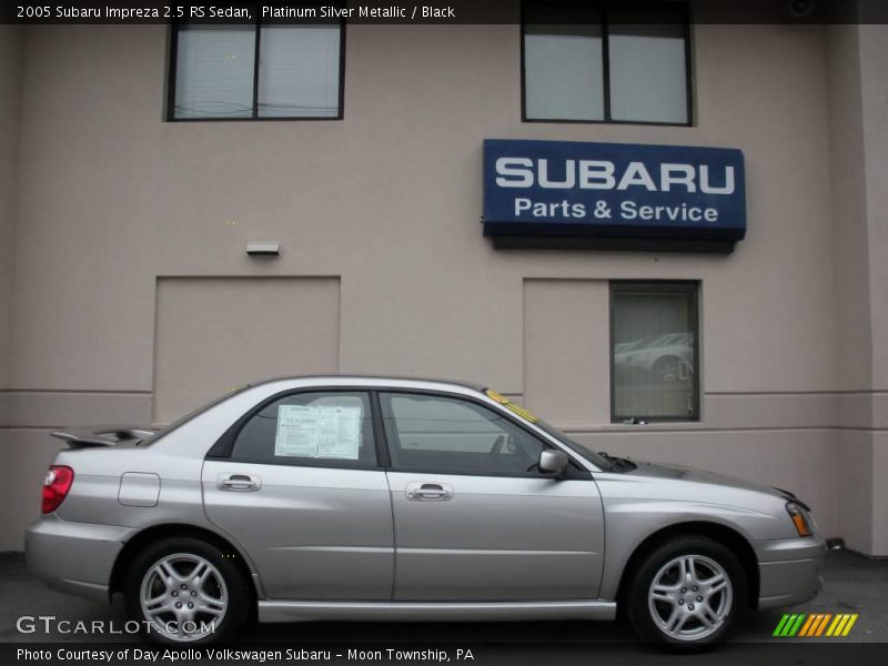 Platinum Silver Metallic / Black 2005 Subaru Impreza 2.5 RS Sedan