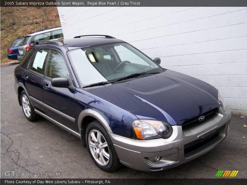 Regal Blue Pearl / Gray Tricot 2005 Subaru Impreza Outback Sport Wagon