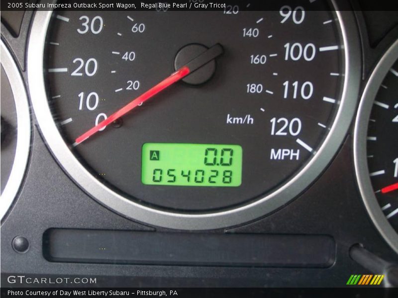 Regal Blue Pearl / Gray Tricot 2005 Subaru Impreza Outback Sport Wagon