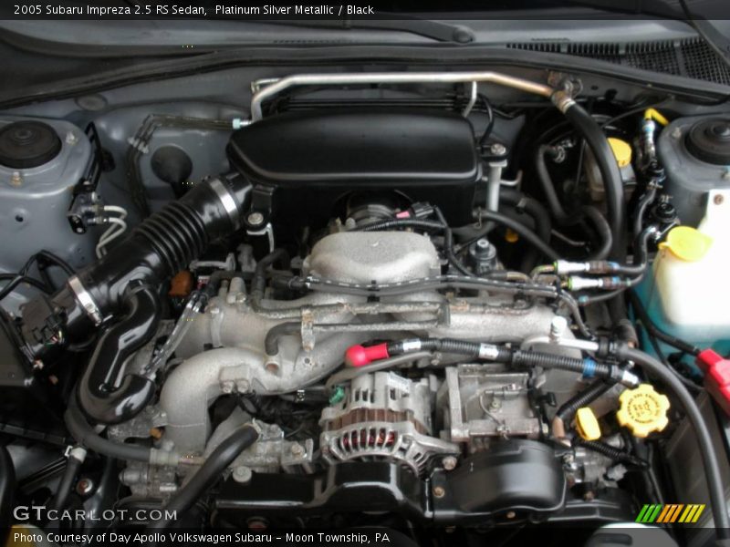 Platinum Silver Metallic / Black 2005 Subaru Impreza 2.5 RS Sedan