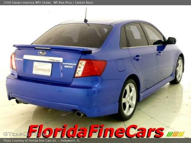 WR Blue Mica / Carbon Black 2008 Subaru Impreza WRX Sedan
