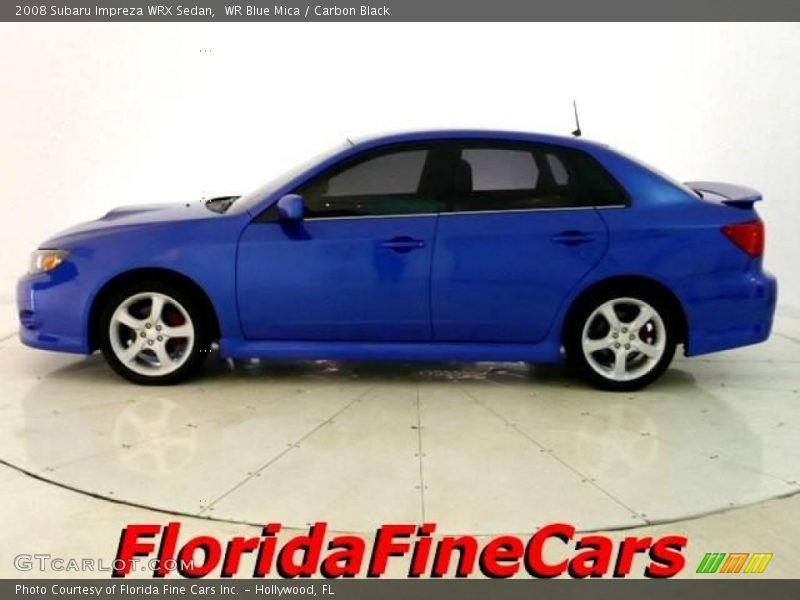 WR Blue Mica / Carbon Black 2008 Subaru Impreza WRX Sedan