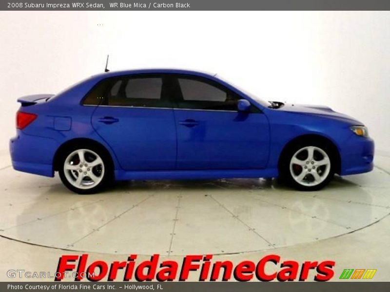 WR Blue Mica / Carbon Black 2008 Subaru Impreza WRX Sedan