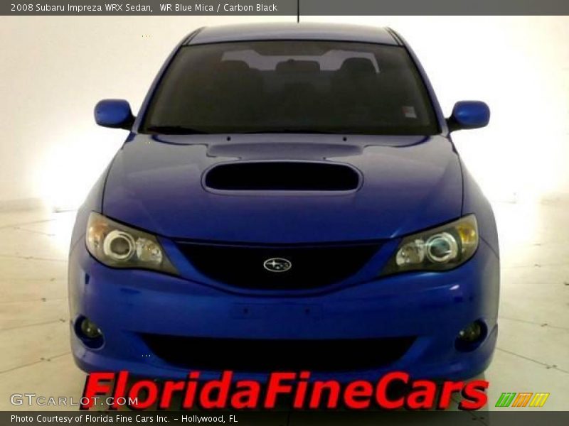 WR Blue Mica / Carbon Black 2008 Subaru Impreza WRX Sedan