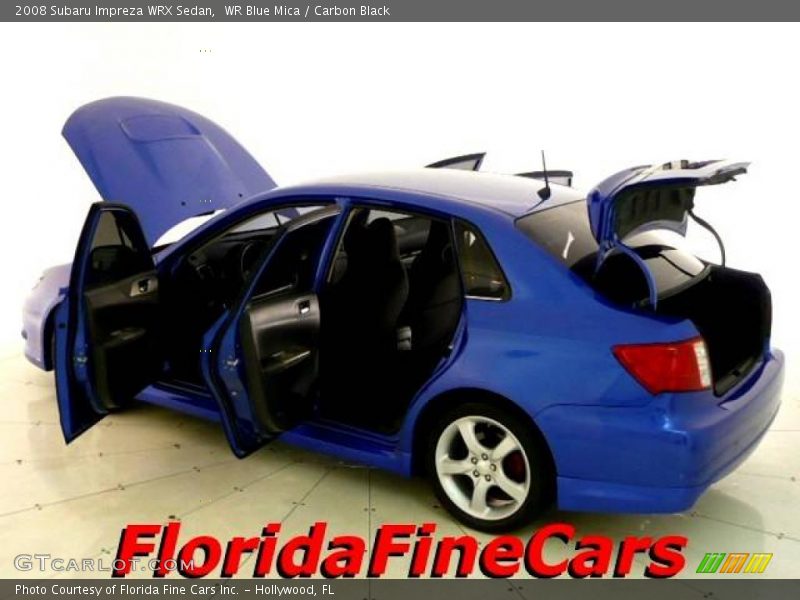 WR Blue Mica / Carbon Black 2008 Subaru Impreza WRX Sedan