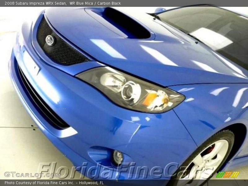 WR Blue Mica / Carbon Black 2008 Subaru Impreza WRX Sedan