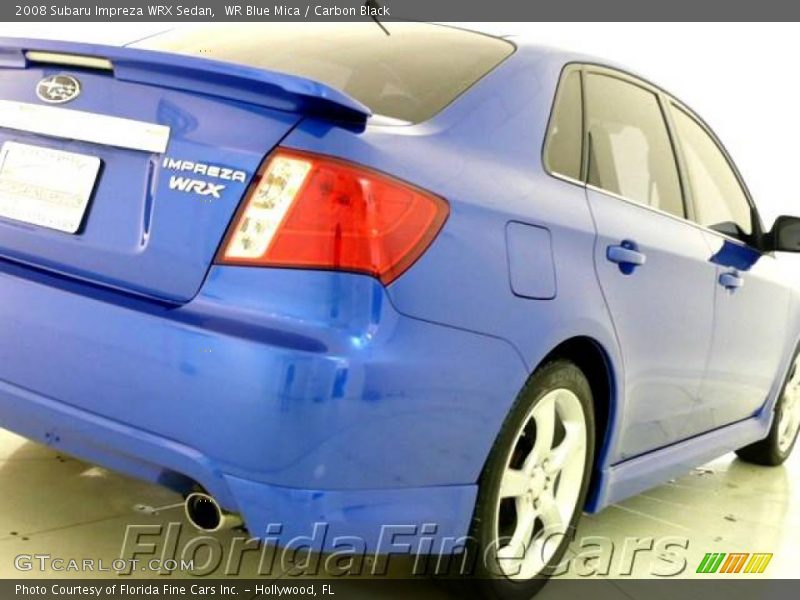WR Blue Mica / Carbon Black 2008 Subaru Impreza WRX Sedan