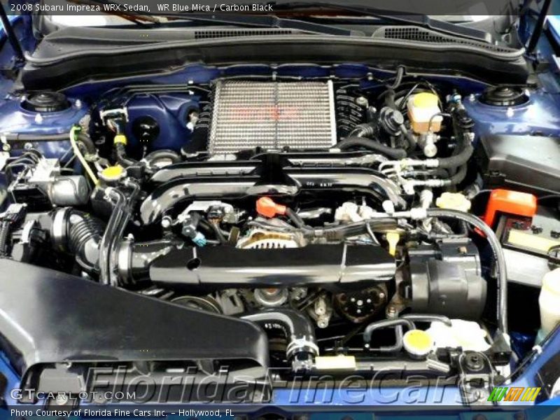 WR Blue Mica / Carbon Black 2008 Subaru Impreza WRX Sedan