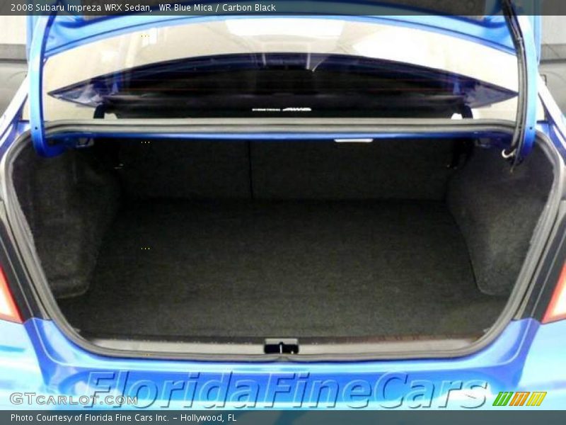 WR Blue Mica / Carbon Black 2008 Subaru Impreza WRX Sedan