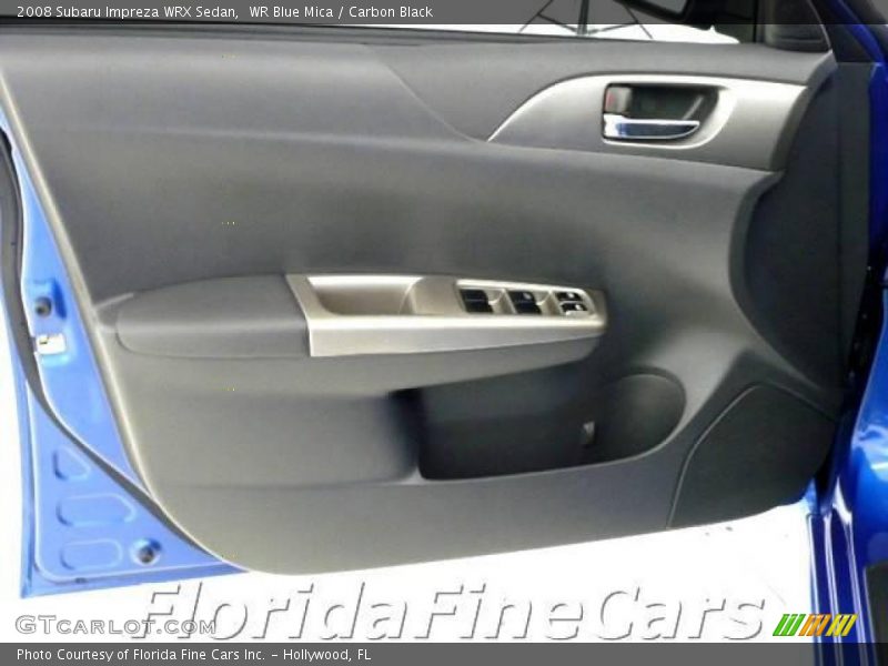 WR Blue Mica / Carbon Black 2008 Subaru Impreza WRX Sedan